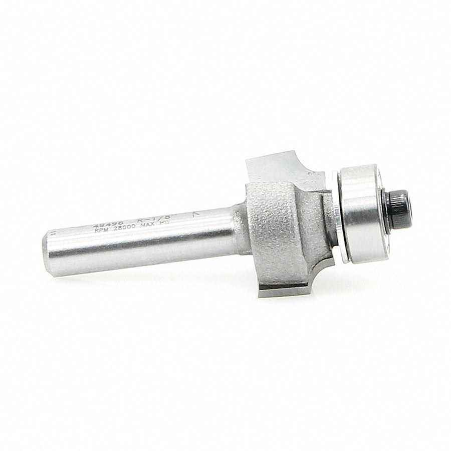 Amana Tool. Corner Rounding Router Bit | 1⁄8 Radius x 3⁄4 Dia x 3⁄8 x 1⁄4"Shank | 49496 