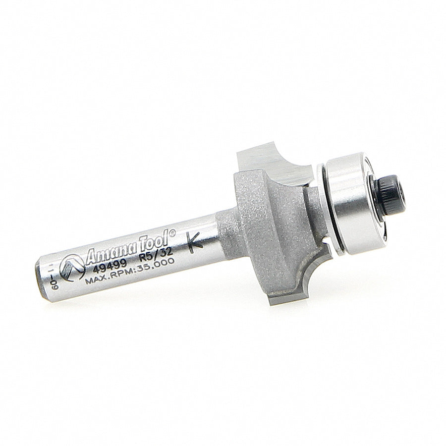 Mantissa Rounding Guard Bit Corner Rounding Router Bit | 5⁄32 Radius x 3⁄4 Dia x 3⁄8 x 1⁄4