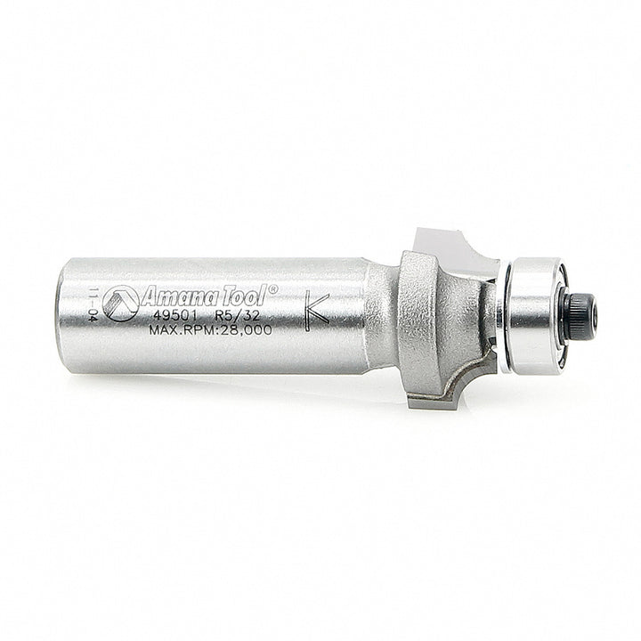 Amana Tool. Corner Rounding Router Bit | 5⁄32 Radius x 3⁄4 Dia x 3⁄8 x 1⁄2"Shank | 49501 