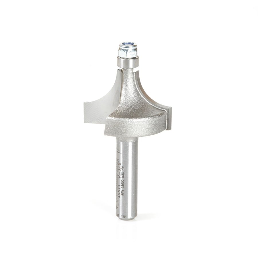 Amana Tool. Corner Rounding Router Bit | 3⁄8 Radius x 1 Dia x 5⁄8 x 1⁄4"Shank | 49511 