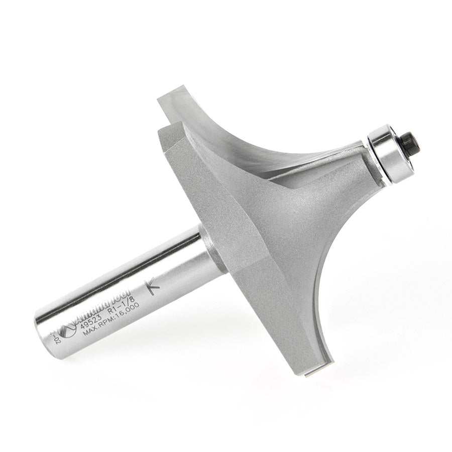 Corner Rounding Router Bit | 1 1⁄8 Radius x 2 3⁄4 Dia x 1 3⁄8 x 1⁄2