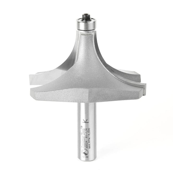 Amana Tool. Corner Rounding Router Bit | 1 1⁄4 Radius x 3 Dia x 1 1⁄2 x 1⁄2"Shank | 49524 