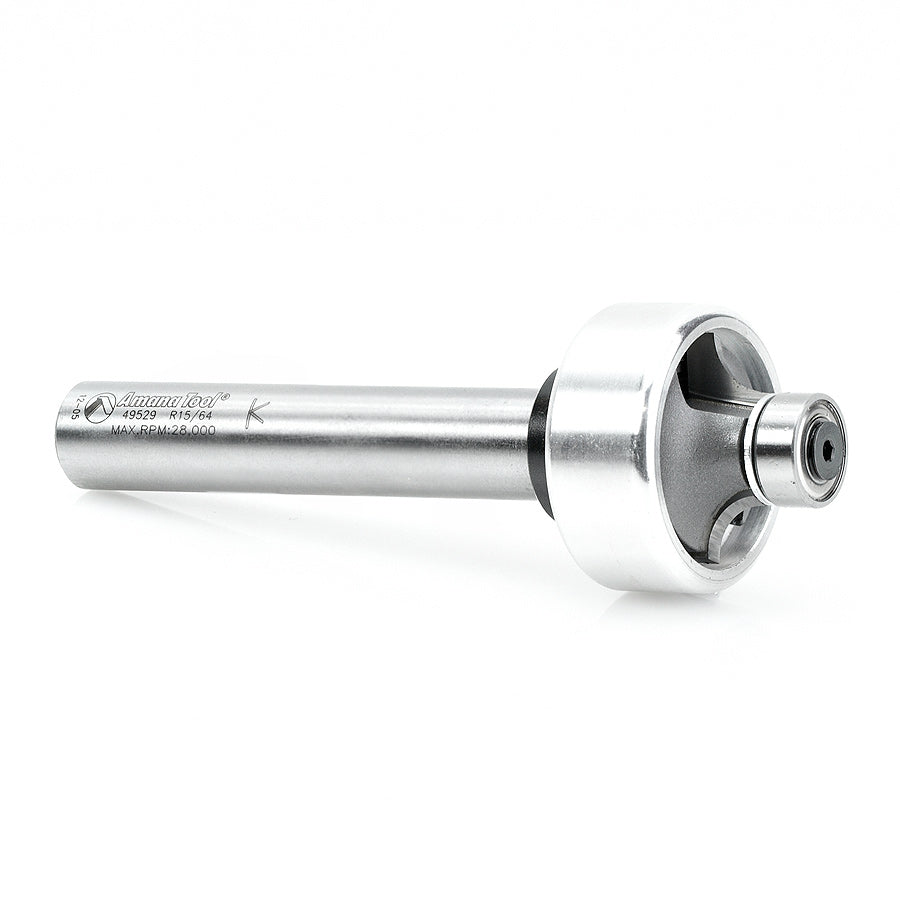 Amana Tool. Corner Rounding Router Bit 3D | 1⁄4 Radius X 1 7⁄16 Dia x 13⁄32 x 1⁄2"Shank | 49529 