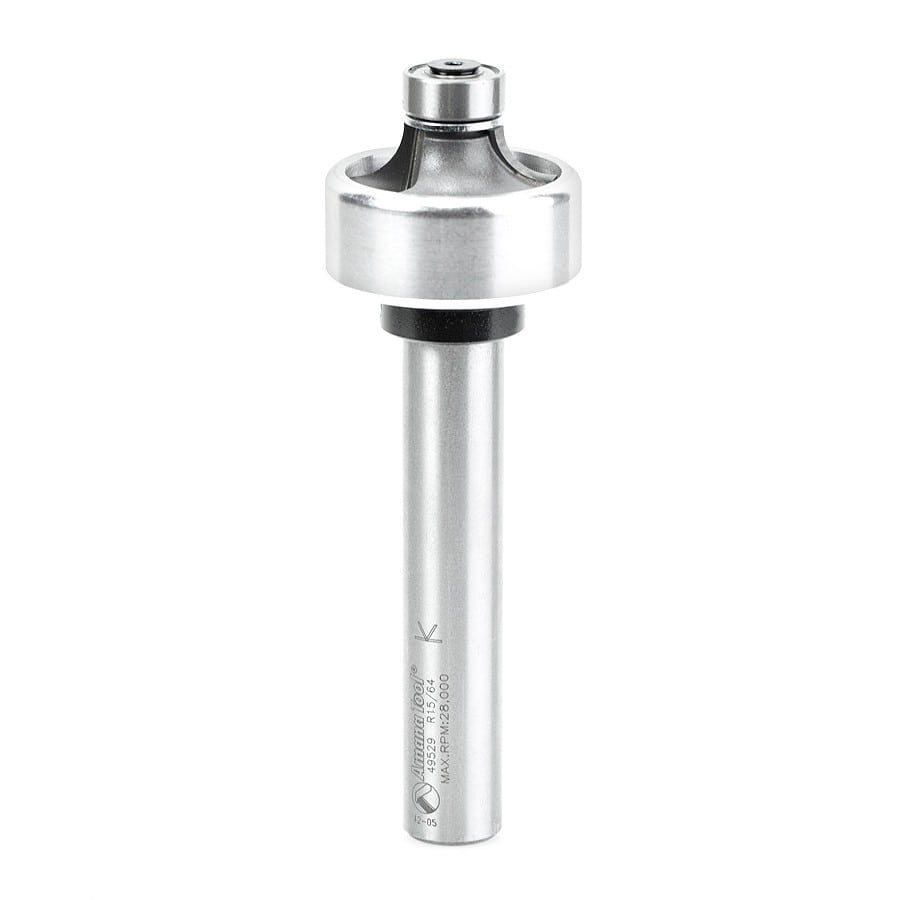 Amana Tool. Corner Rounding Router Bit 3D | 1⁄4 Radius X 1 7⁄16 Dia x 13⁄32 x 1⁄2"Shank | 49529 