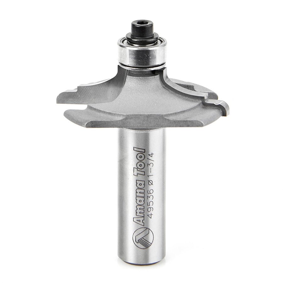 Amana Tool. Door Edge - Front Face Edge Router Bit | 7⁄64 Radius x 1 3⁄4 Dia x 7⁄16 x 1⁄2" Shank | 49536 