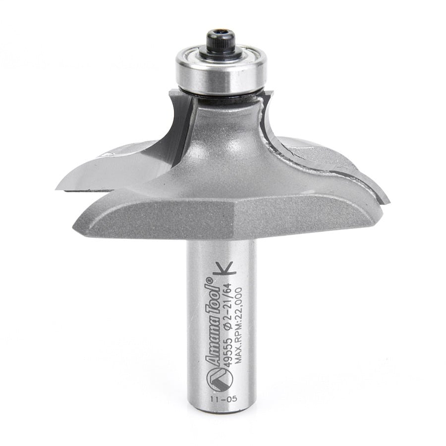 Reverse Curve Table Edge Router Bit | 1⁄2 x 1⁄4 Radius x 2 21⁄64 Dia x ...