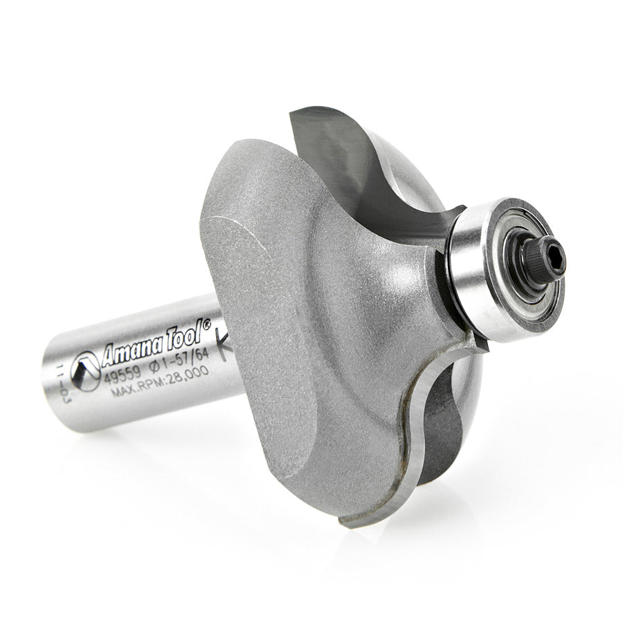 Ogee Edge Countertop Router Bit Ogee Table Edge Router Bit | 3⁄8 x 5⁄16 Radius x 1 5⁄32 Dia x 7⁄8 x 1 ...