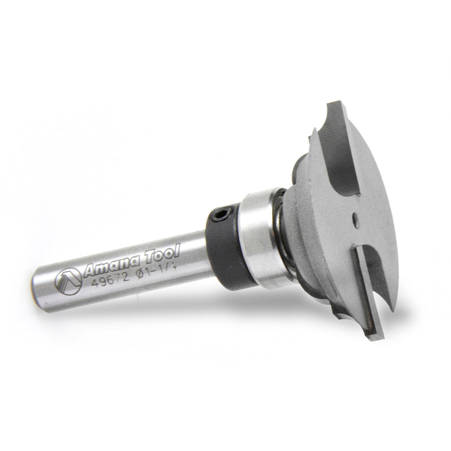 Rail Track Router Bit Classical Rail Router Bit | 9⁄64 Radius x 1 1⁄4 Dia x 3⁄8 x 1⁄4