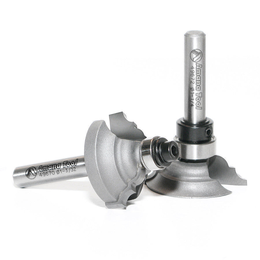Chicago Rail Router Bit Classical Stile & Rail Router Bit | 2 Piece 9⁄64 Radius Set | 49673 ...