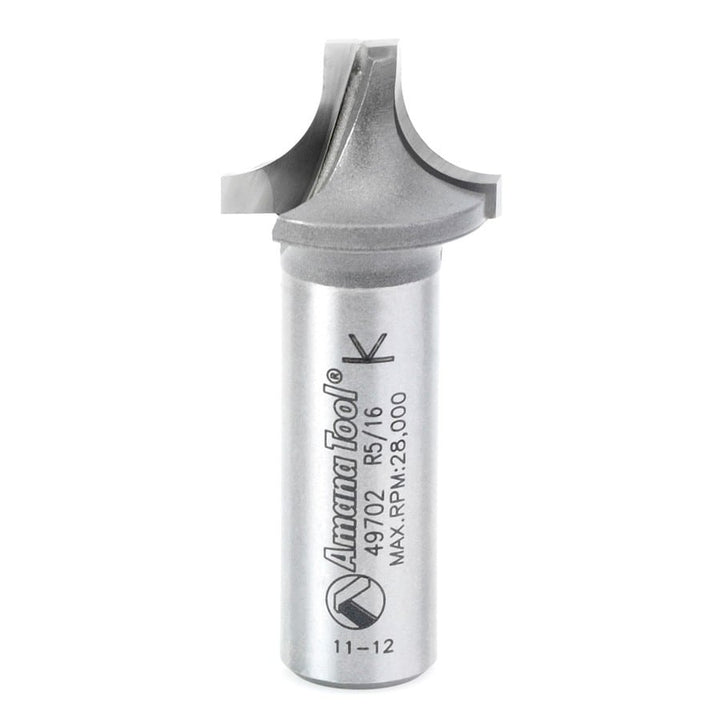 Amana Tool. Round Over Groove Router Bit | 5⁄16 Radius x 7⁄8 Dia x 9⁄16 x 1⁄2" Shank | 49702 