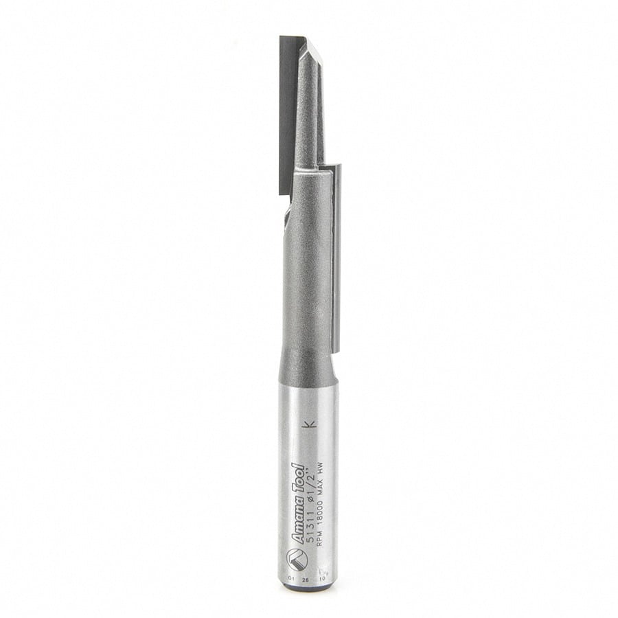 Stagger Tooth Plunge Router Bit | 1⁄2 Dia x 2 1⁄2 x 1⁄2