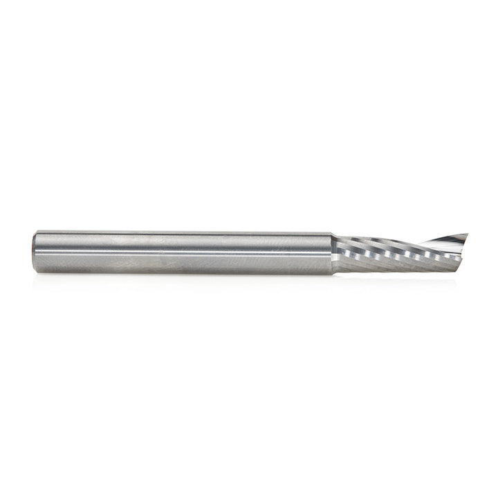 Amana Tool. Plastic Cutting Spiral 'O' Flute Router Bit | 1⁄4 Dia x 3⁄4 x 1⁄4 Shank x 2 1⁄2" Long Up-Cut | 51421 