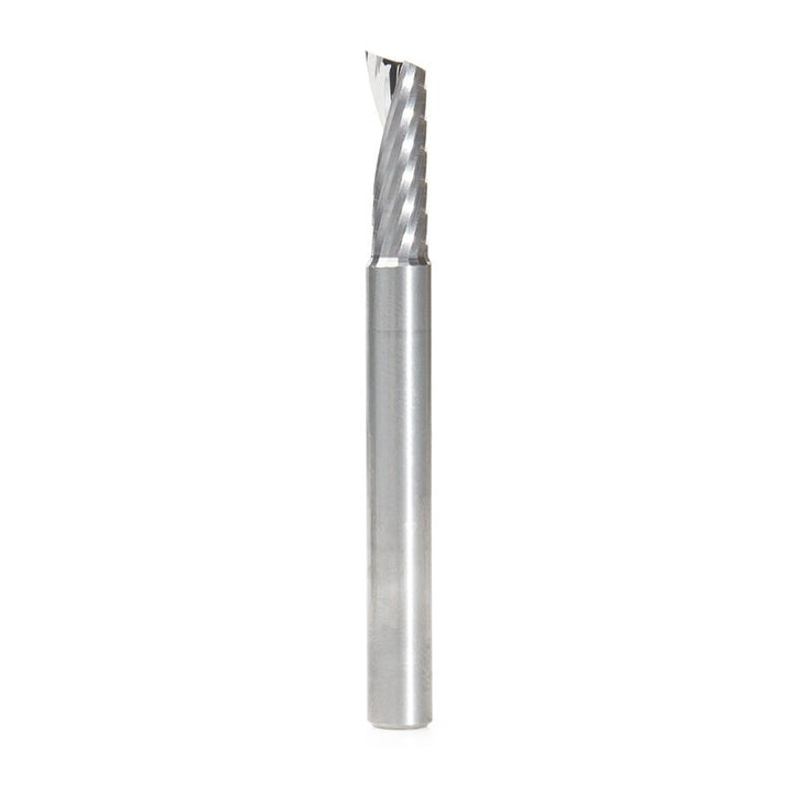 Amana Tool. Plastic Cutting Spiral 'O' Flute Router Bit | 1⁄4 Dia x 3⁄4 x 1⁄4 Shank x 2 1⁄2" Long Up-Cut | 51421 