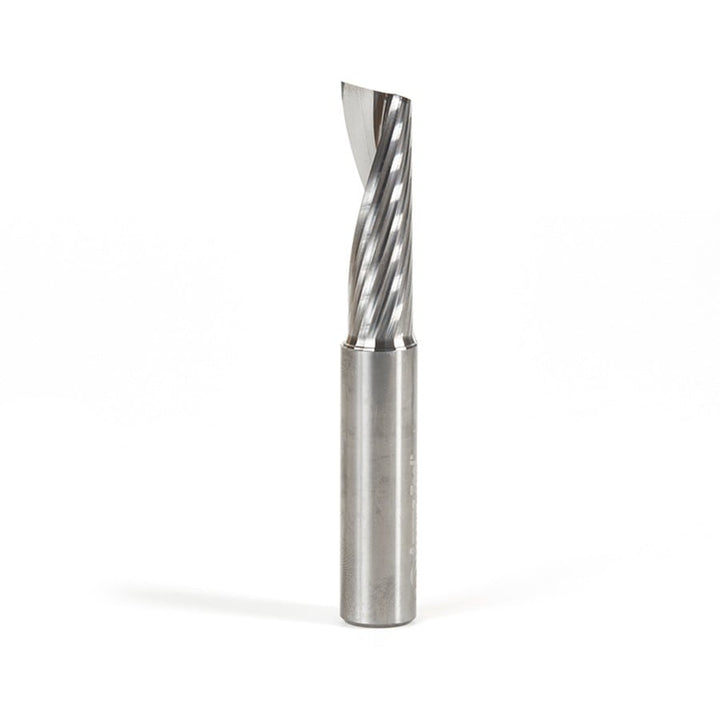 Amana Tool. Plastic Cutting Spiral 'O' Flute Router Bit | 1⁄2 Dia x 1 5⁄8 x 1⁄2 Shank x 3 1⁄2" Long Up-Cut | 51428 