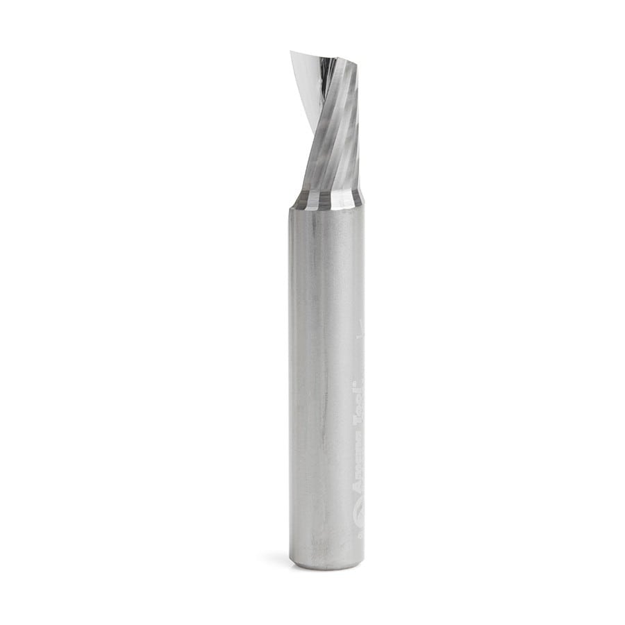 Amana Tool. Plastic Cutting Spiral 'O' Flute Router Bit | 3⁄8 Dia x 5⁄8 x 3⁄8 Shank x 2 1⁄2" Long Up-Cut | 51429 