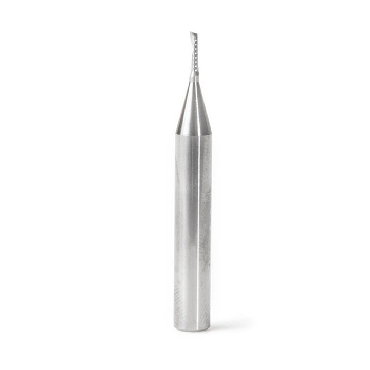 Amana Tool. Plastic Cutting Spiral 'O' Flute Router Bit | 1⁄16 Dia x 1⁄4 x 1⁄4 Shank x 2" Long Up-Cut | 51441 