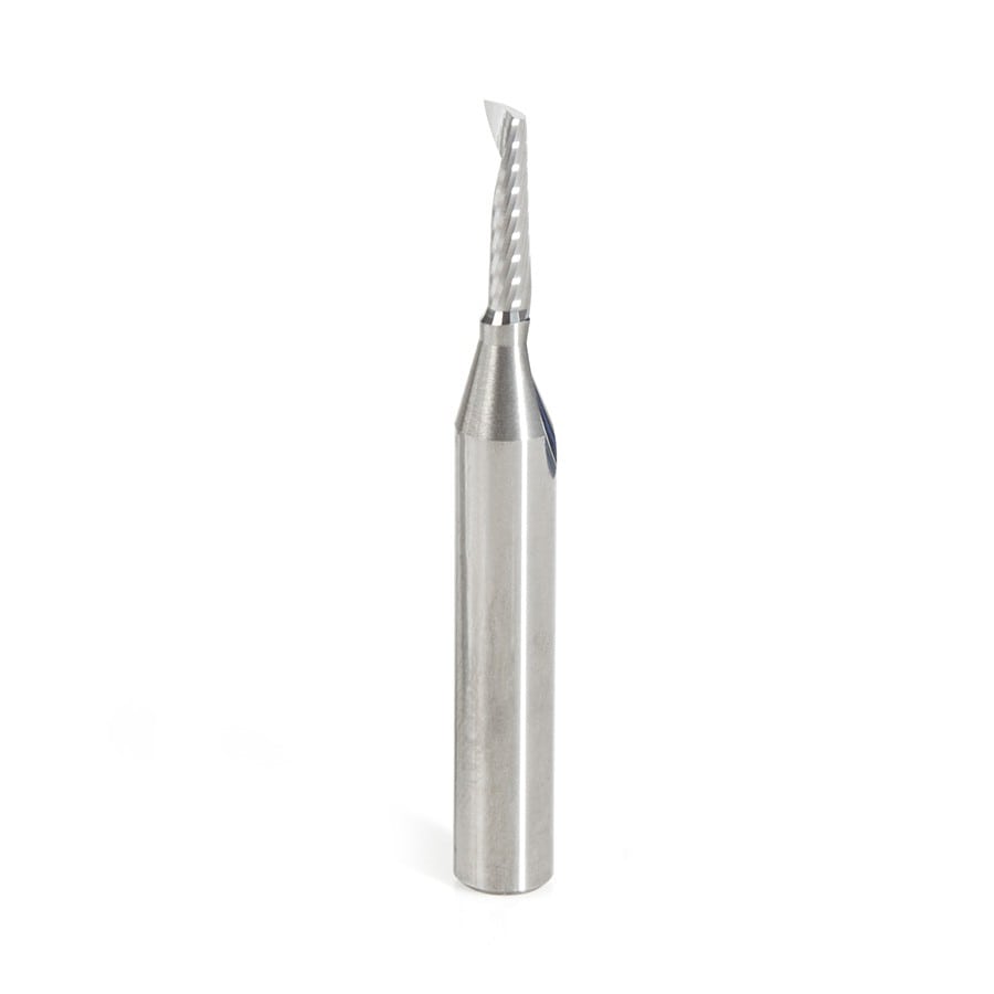 Amana Tool. Aluminum Spiral 'O' Flute Up-Cut CNC Router Bit | 1⁄8 Dia x 1⁄2 x 1⁄4 Shank x 2" Long | 51454 