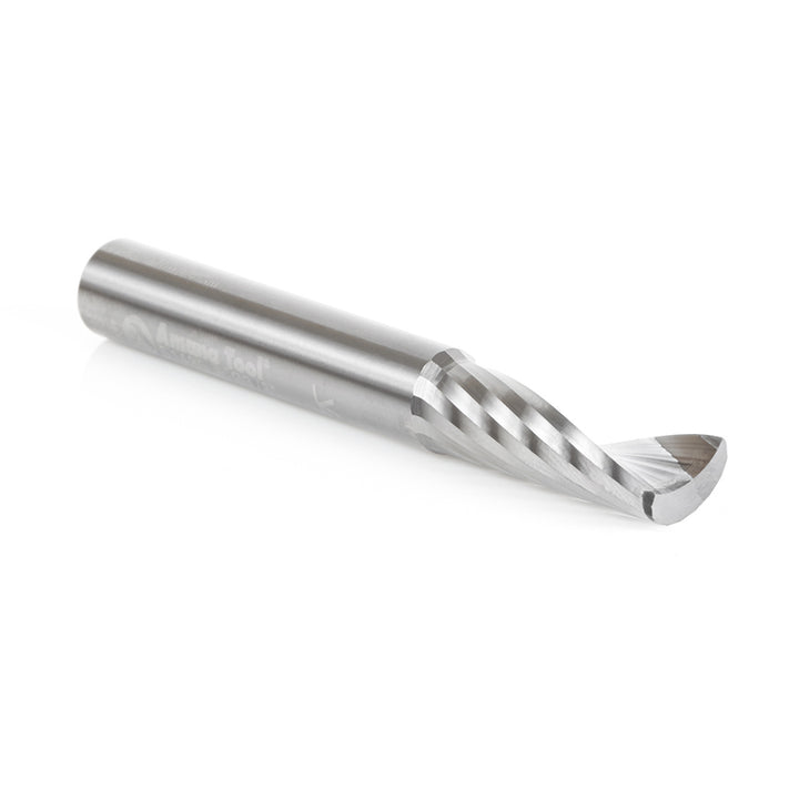 Amana Tool. Aluminum Spiral 'O' Flute Up-Cut CNC Router Bit | 3⁄8 Dia x 1 1⁄8 x 3⁄8 Shank x 3" Long | 51485 