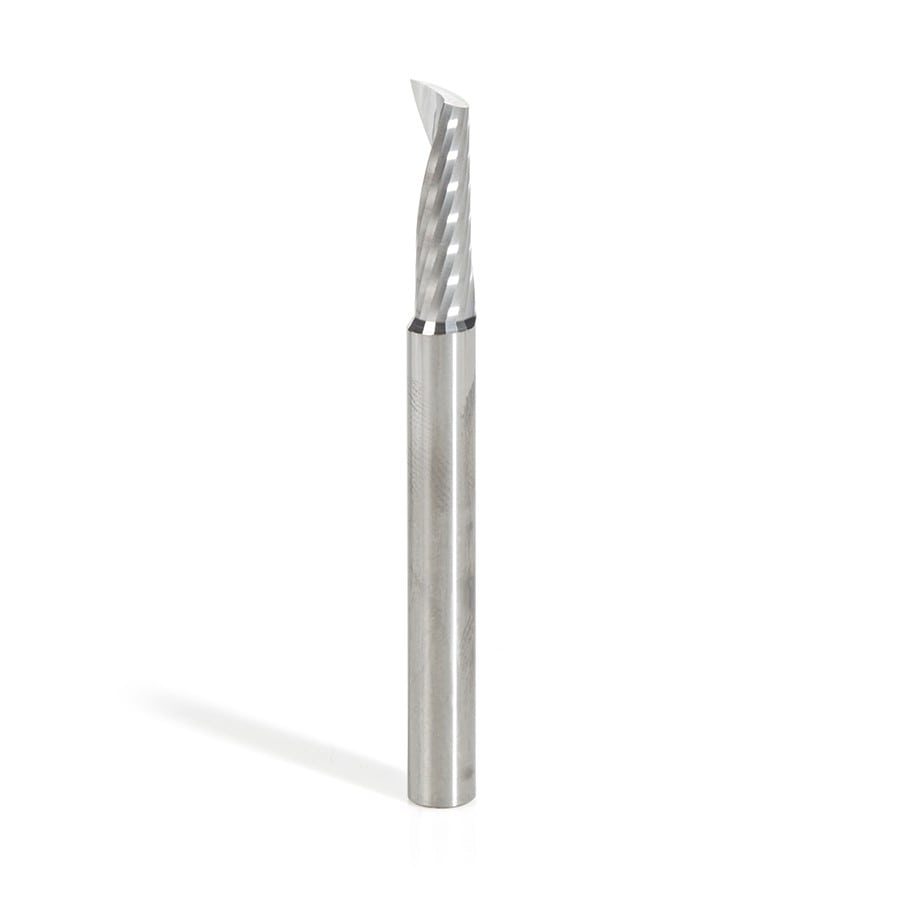 Amana Tool. Plastic Cutting Spiral 'O' Flute Long Up-Cut Router Bit | 6 Dia x 20 x 6 Shank x 64mm | 51495 