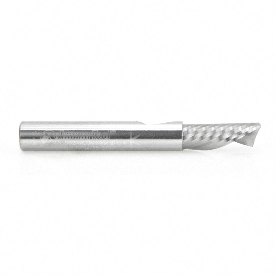 Amana Tool. Aluminum Spiral 'O' Flute Down-Cut CNC Router Bit | 1⁄4 Dia x 5⁄8 x 1⁄4" Shank | 51502 