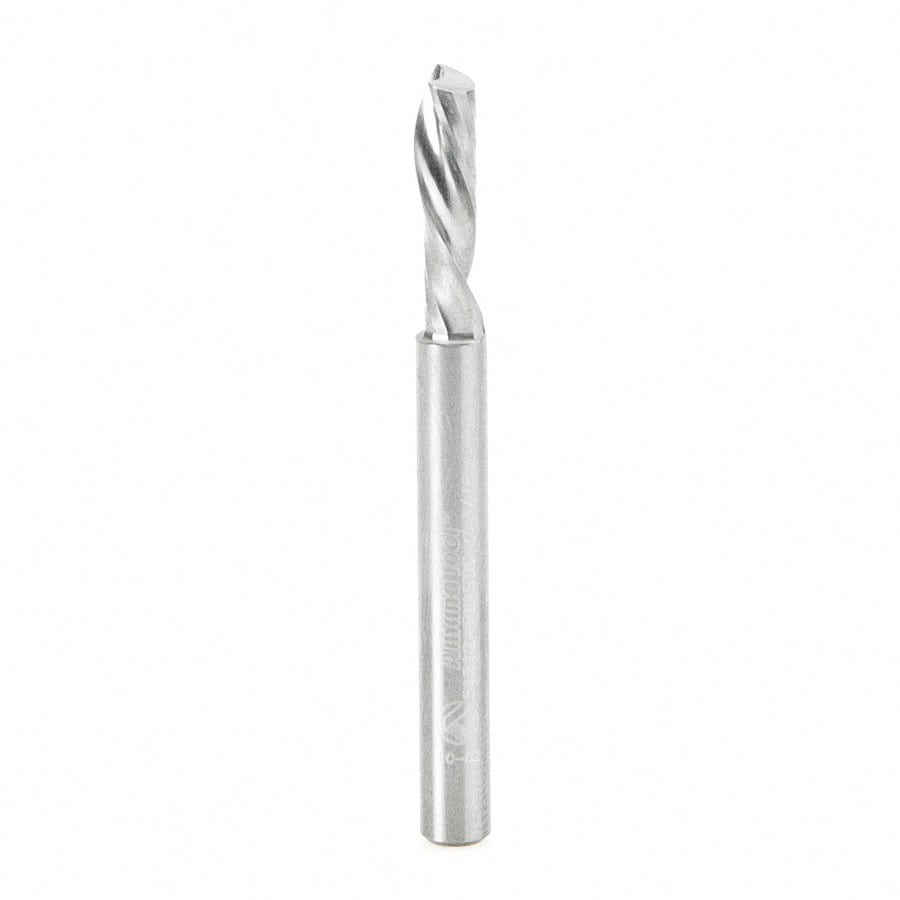 Amana Tool. Plastic Cutting Spiral 'O' Flute Router Bit | 3⁄16 Dia x 5⁄8 x 3⁄16 Shank Down-Cut | 51512 