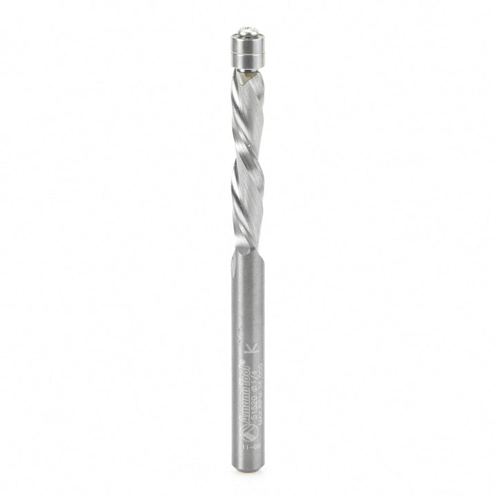 Amana Tool. Down-Cut Aluminum Spiral Trim Router Bit | 1⁄4 Dia x 1 1⁄4 x 1⁄4" Shank | 51520 