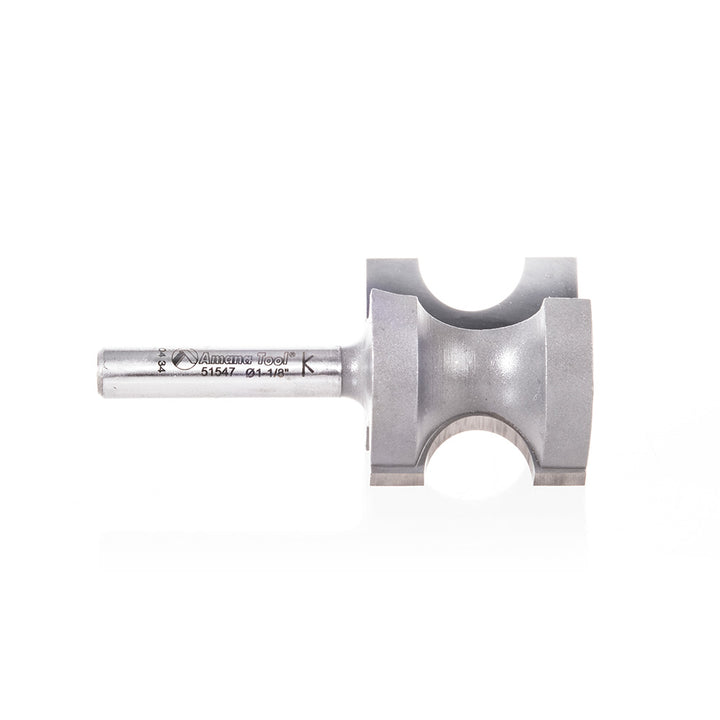 Amana Tool. Bullnose Router Bit | 1⁄4 Radius x 1 Dia x 1 x 1⁄4" Shank | 51547 