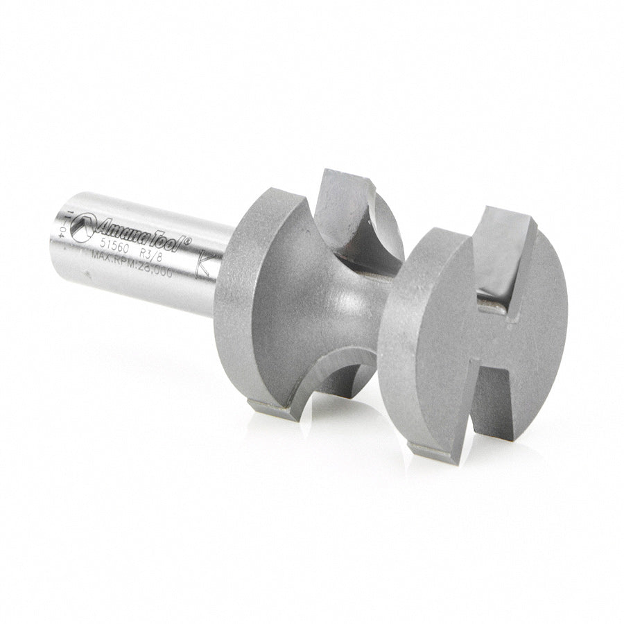 Amana Tool. Bullnose Router Bit | 3⁄8 Radius x 1 1⁄4 Dia x 1 5⁄16 x 1⁄2"Shank | 51560 