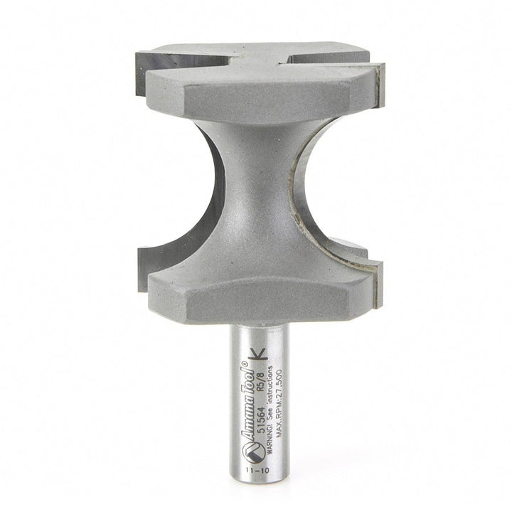 Amana Tool. Bullnose Router Bit | 5⁄8 Radius x 2 Dia x 2 x 1⁄2"Shank | 51564 