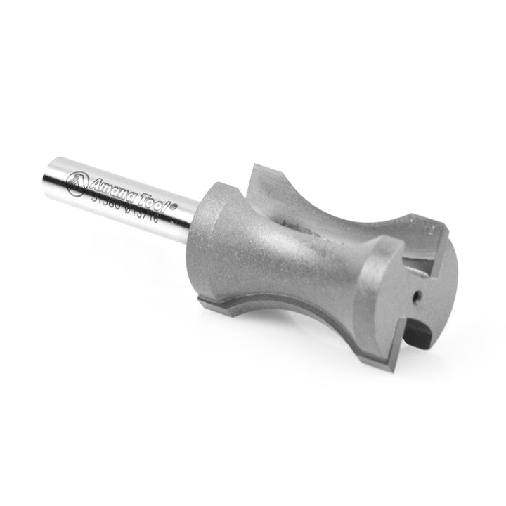 Amana Tool. Convex Edging Router Bit | 23⁄32 Radius x 13⁄16 Dia x 1 1⁄4 x 1⁄4" Shank | 51580 