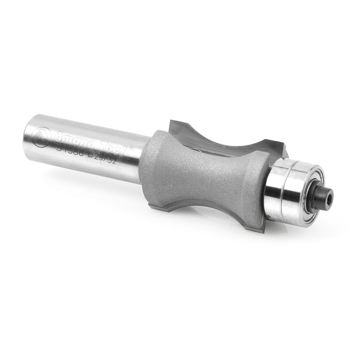 Amana Tool. Convex Edging Router Bit | 23⁄32 Radius x 29⁄32 Dia x 1 1⁄4 x 1⁄2" Shank | 51586 