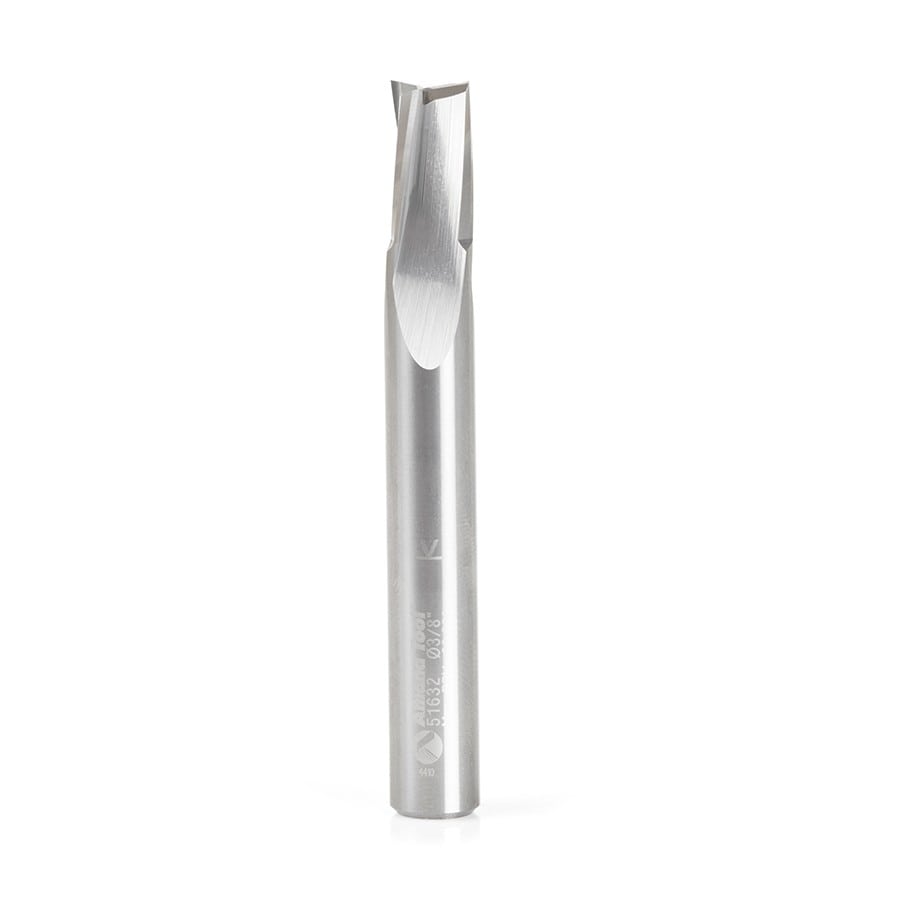 Amana Tool. Low Helix Finisher Up-Cut CNC Router Bit | 3⁄8 Dia x 5⁄8 x 3⁄8 Shank | 51632 