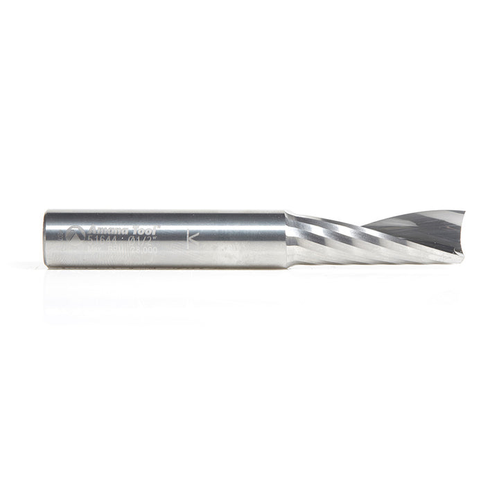 Amana Tool. Aluminum Spiral 'O' Flute Up-Cut Router Bit | 1⁄2 Dia x 1 3⁄8 x 1⁄2 Shank x 3 1⁄2" Long | 51644 