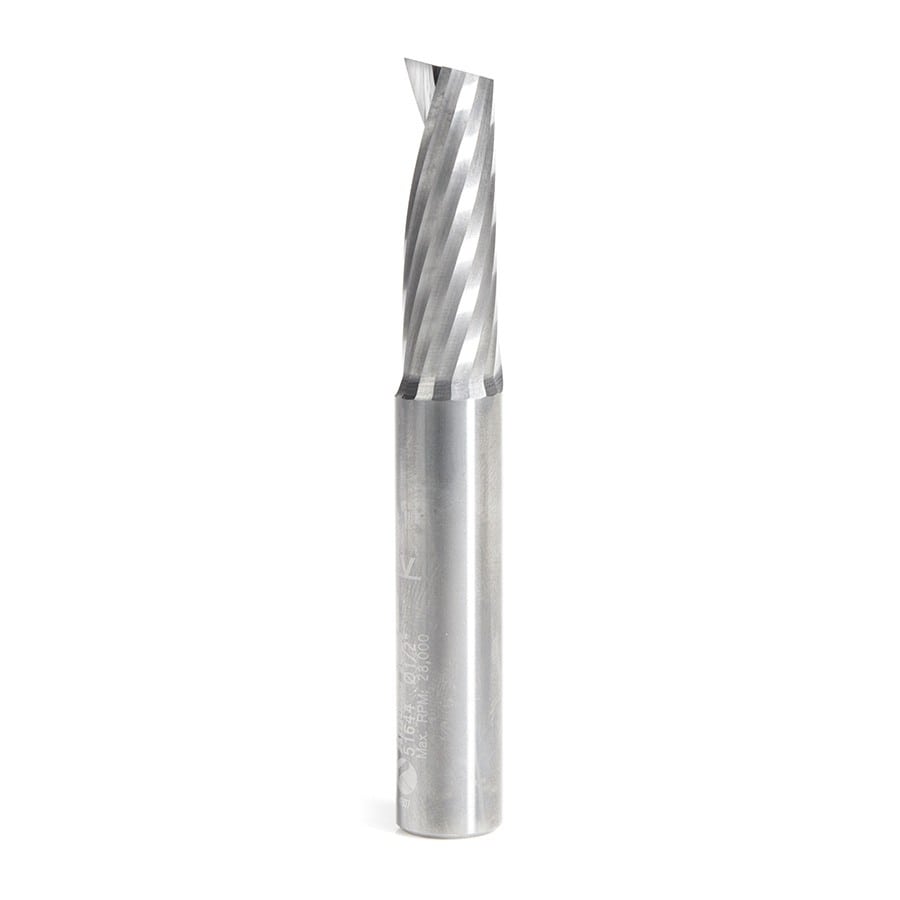 Amana Tool. Aluminum Spiral 'O' Flute Up-Cut Router Bit | 1⁄2 Dia x 1 3⁄8 x 1⁄2 Shank x 3 1⁄2" Long | 51644 