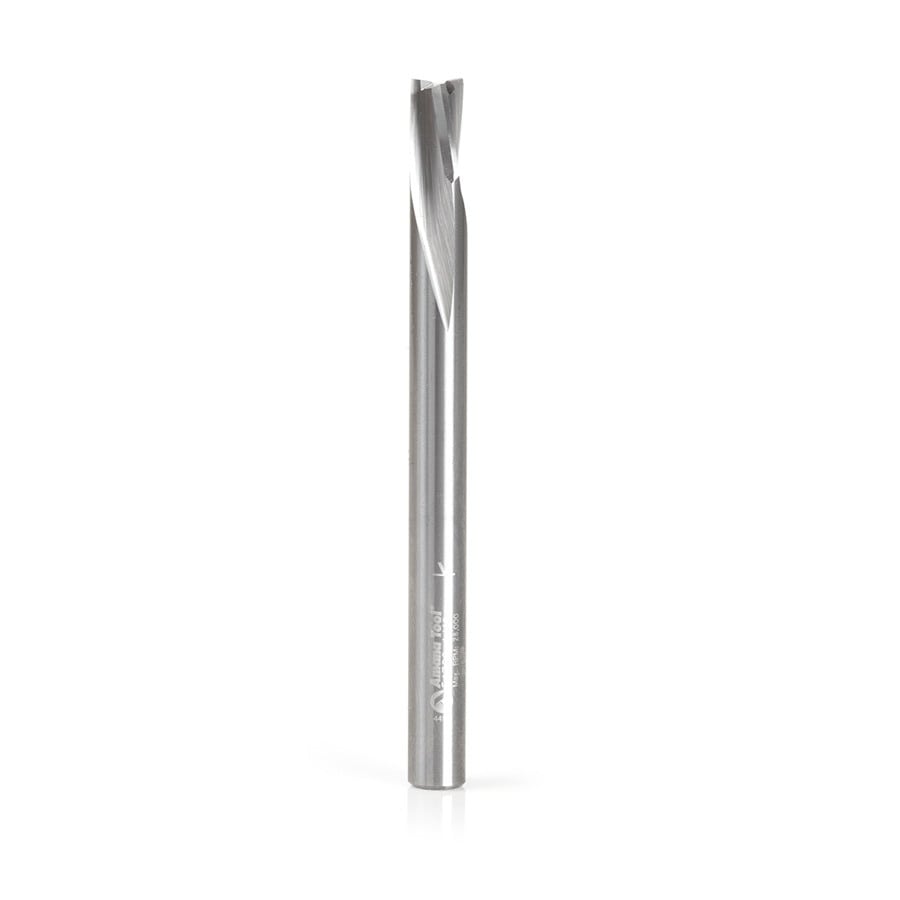 Amana Tool. Low Helix Finisher Down-Cut CNC Router Bit | 1⁄4 Dia x 3⁄8 x 1⁄4 Shank | 51730 