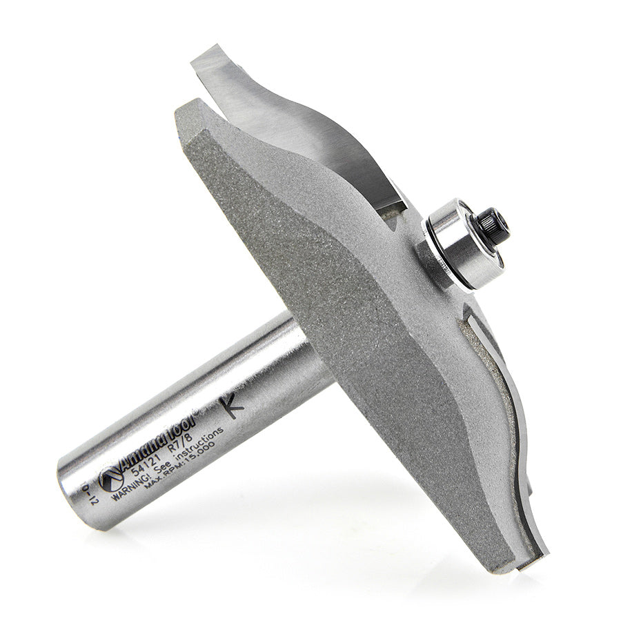 Amana Tool. Ogee Raised Panel Router Bit | 7⁄8 Radius x 3 3⁄8 Dia x 9⁄16 x 1⁄2" Shank | 54121 