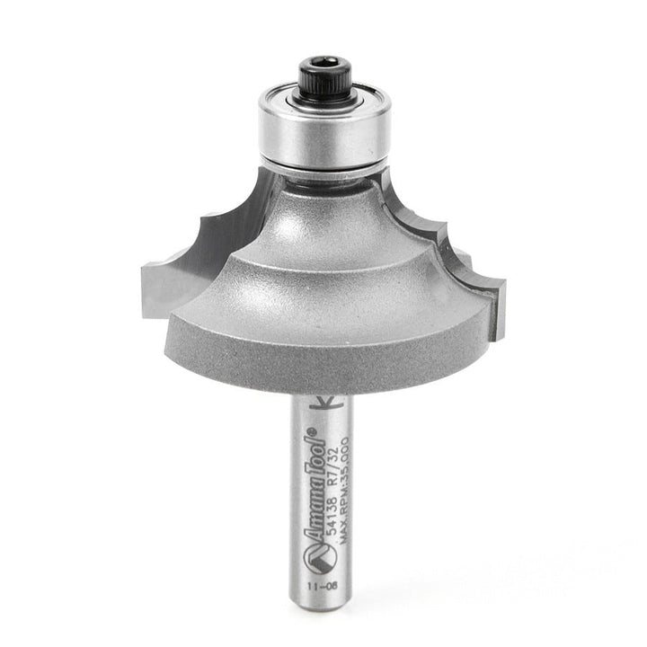 Amana Tool. Classical Molding Router Bit | 7⁄32 Radius x 1 3⁄8 Dia x 11⁄16 x 1⁄4"Shank | 54138 