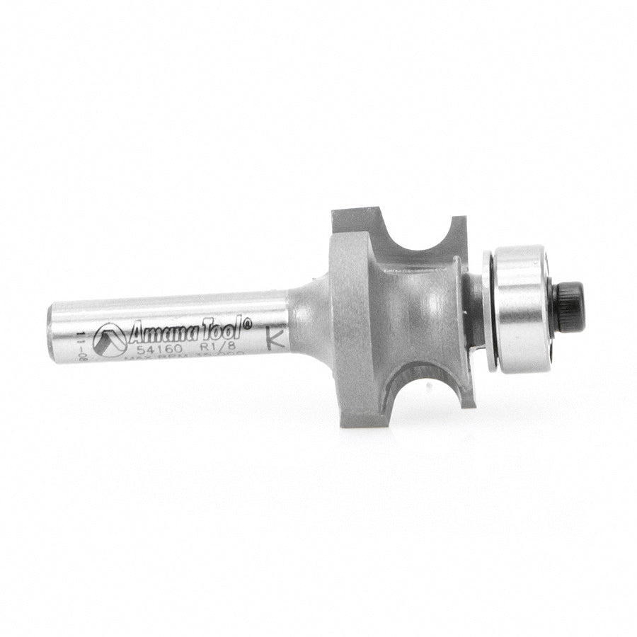 Corner Beading Router Bit | 1⁄8 Radius x 7⁄8 Dia x 9⁄16 x 1⁄4