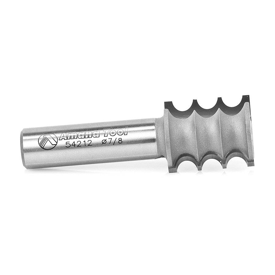 Amana Tool. Triple Beading Router Bit | 1⁄8 Radius x 7⁄8 Dia x 1" x 1⁄2 Shank | 54212 