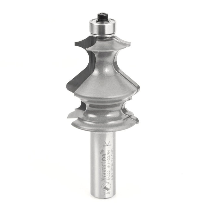 Amana Tool. Classical Architectural Molding Router Bit | 1⁄8 x 3⁄32 Radius x 1 3⁄8 Dia x 1 5⁄8 x 1⁄2" Shank | 54222 