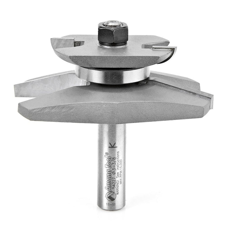 Amana Tool. Traditional Raised Panel Router Bit | 15°x 1 3⁄8 Angle x 3 3⁄8 Dia x 1 1⁄16 x 1⁄2" Shank | 54227 