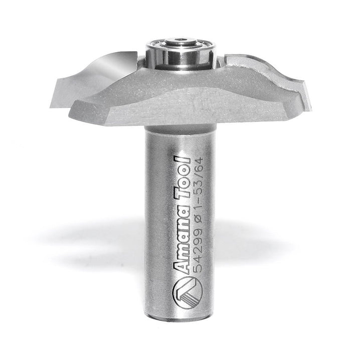 Amana Tool. Base Molding Ogee Edge Router Bit | 19⁄64 x 13⁄32 Radius x 1 53⁄64 Dia x 3⁄8 x 1⁄2" Shank | 54299 