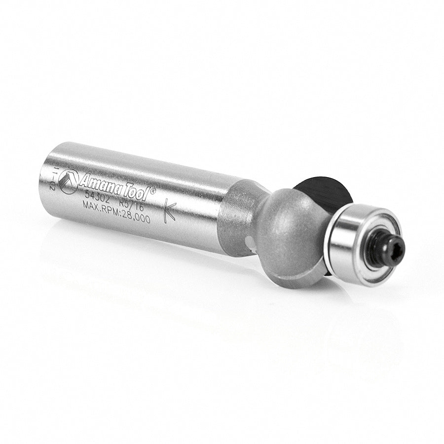 Edge-Fluting Router Bit | 5⁄16 Radius x 3⁄4 Dia x 1⁄2 x 1⁄2