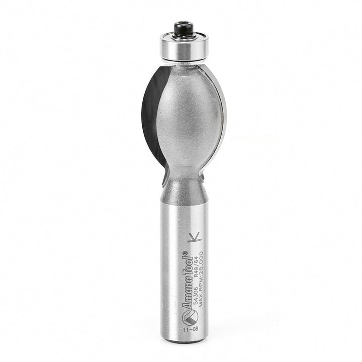 Fluting Router Mount Edge-Fluting Router Bit | 3⁄4 Radius x 7⁄8 Dia x 1