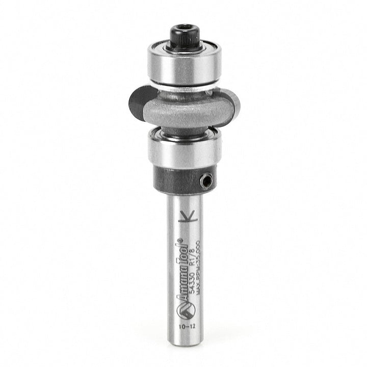 Amana Tool. Edge-Fluting Router Bit | 1⁄8 Radius x 3⁄4 Dia x 1⁄4 x 1⁄4" Shank | 54330 