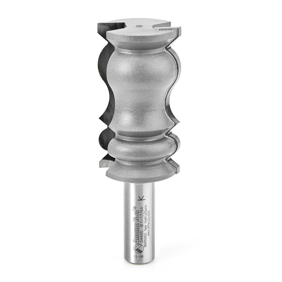 Amana Tool. Crown Molding Router Bit | 3⁄16 x 7⁄16 Radius x 1 1⁄4 Dia x 2 1⁄4 x 1⁄2" Shank | 54400 