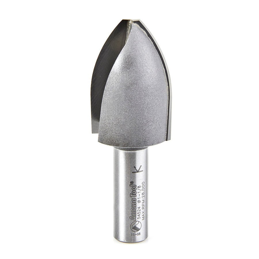 Amana Tool. Cove Vertical Raised Panel Router Bit | 1 9⁄16 Radius x 1 1⁄8 Dia x 1 5⁄8 x 1⁄2" Shank | 54524 