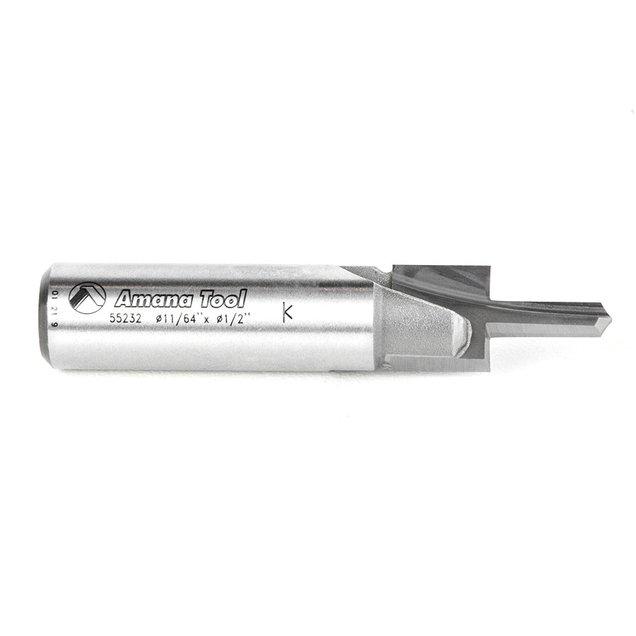 Amana Tool. Counterbore Screw Slot Router Bit | 1⁄2 Dia x 15⁄16 x 1⁄2 Shank | 55232 