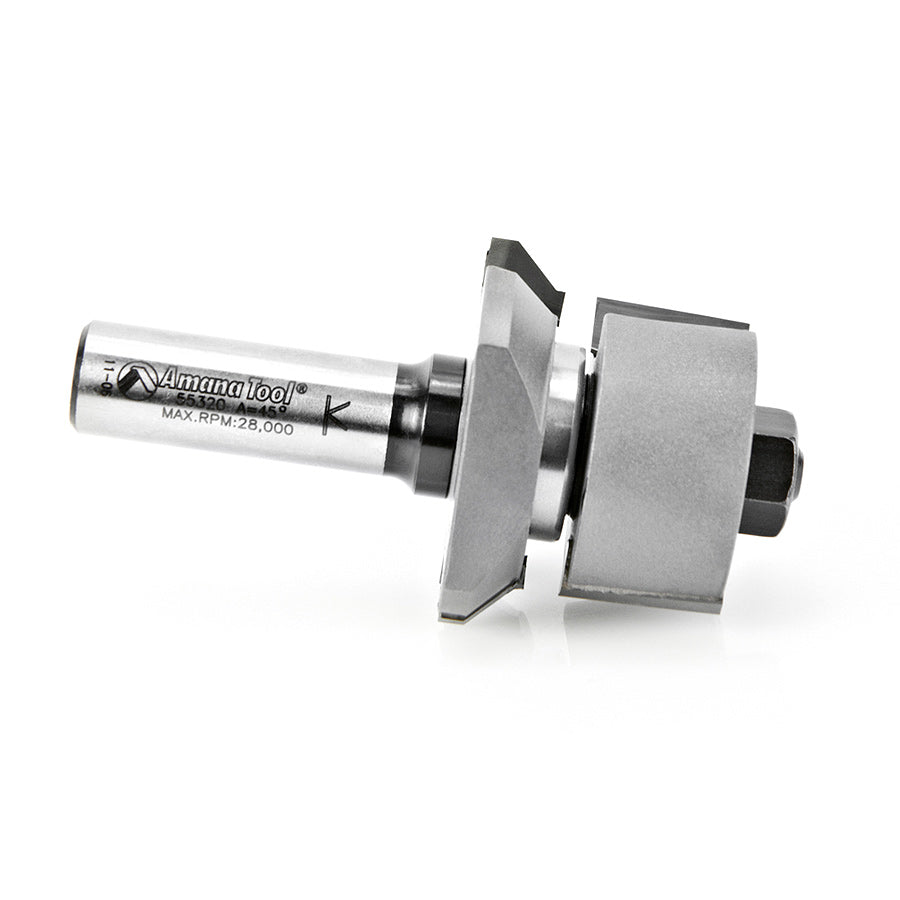 V Paneling Assembly Router Bit | 45°x 1 13⁄16 Dia x 1⁄2 to 1 3⁄16 x 1 ...