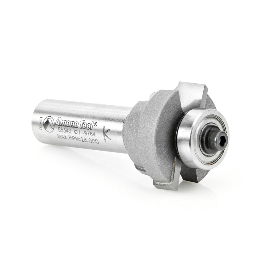 Sahs Frame Router Bit Ogee Window Sash & Rail Router Bit | 1⁄8 Radius x 1 9⁄64 Dia x 43⁄64 x ...